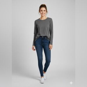 Central Park West Grey Cotton Long Sleeve Top XXL
Gray Crew Neck Minimalist